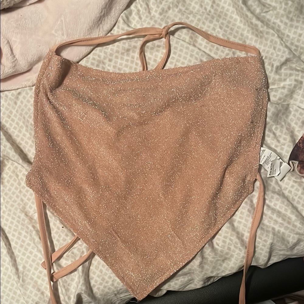 Forever 21 Peach Halter Top